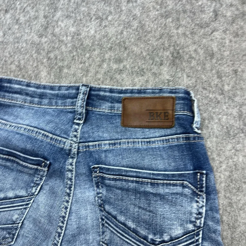 BKE Alec Jeans Mens 28R Blue Medium Wash Skinny Slim Stretch Denim Pants 28x32